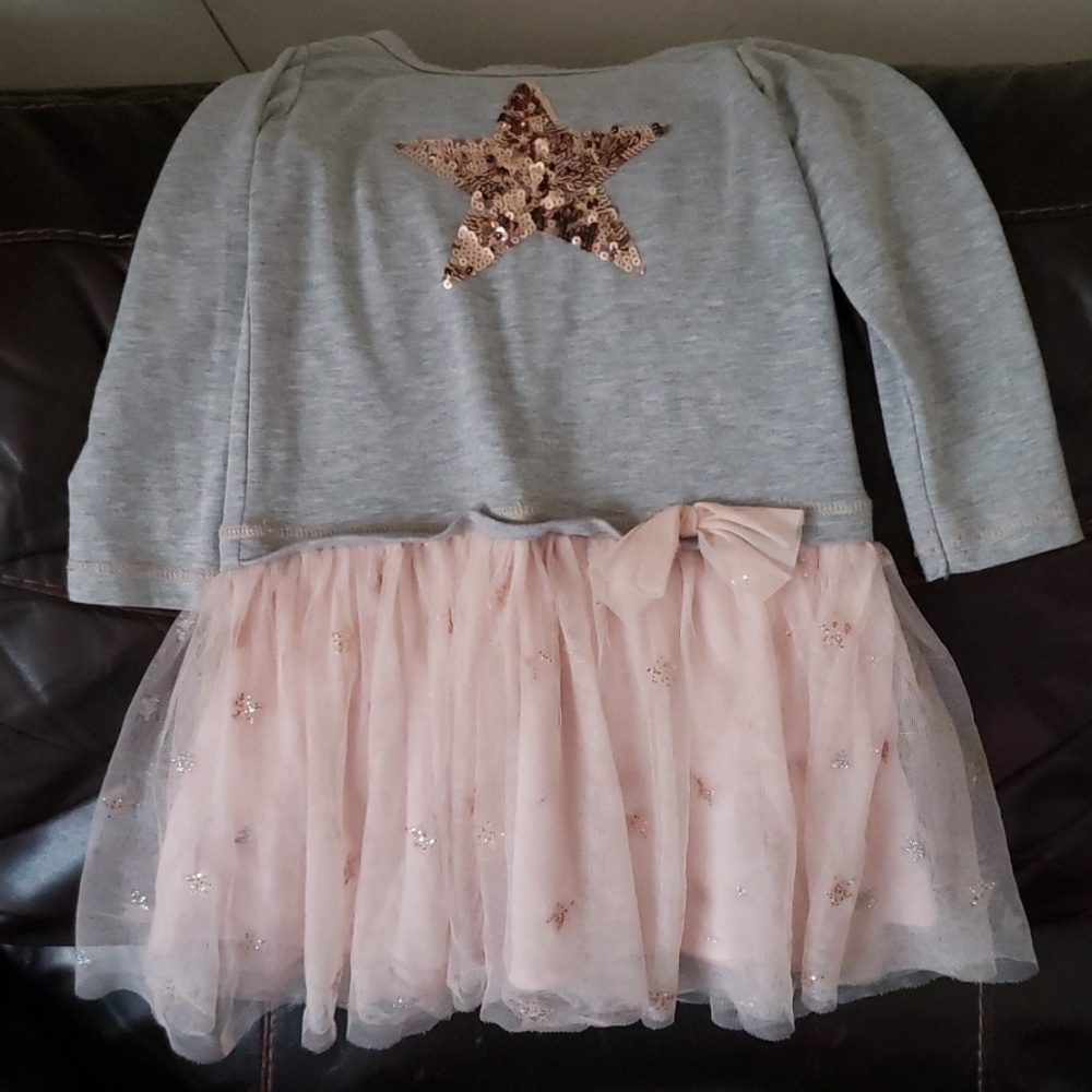 3/4 sleeve dress with stars